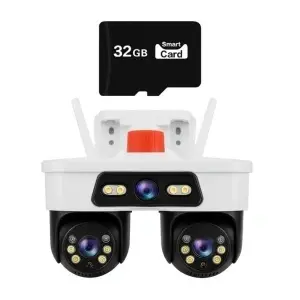 Camera de supraveghere tripla JORTAN 8 cu Wi-Fi si pe cablu retea RJ45 - Img 6