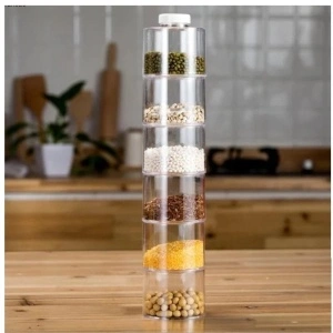 Carusel condimente cu 6 recipiente transparente,Spice Tower - Img 2
