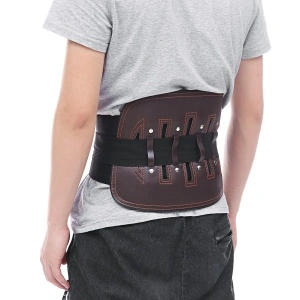 Centura tip brau lombar din piele ecologica,Lumbar Vertebra Fixing Belt - Img 2