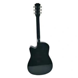 Chitara clasica din lemn 95 cm, Cutaway Country Black - Img 2
