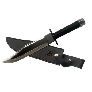 Cutit de vanatoare Rambo 2, cu kit de supravietuire si teaca inclusa - Img 2