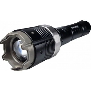 Electrosoc metalic cu lanterna pentru autoaparare si reglaj focusat HY-8810