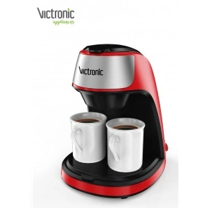Filtru de cafea cu 2 cani din ceramica Victronic, putere 450 W