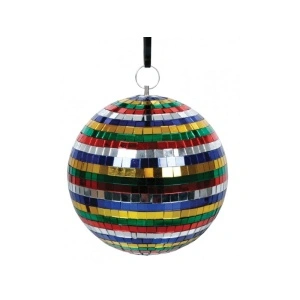 Glob disco pentru petreceri cu oglinzi multicolor, diametru 20 cm