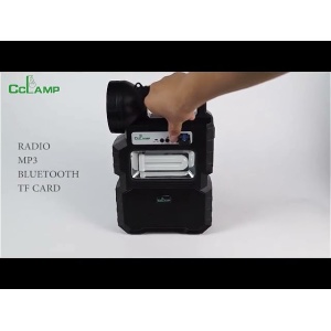 Kit panou solar portabil CCLAMP CL-810, cu 3 becuri incluse, Radio FM si Bluetooth - Img 5