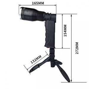 Lanterna LED Pistol XML-T6 30W cu zoom, acumulator si trepied inclus - Img 3