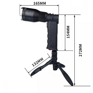 Lanterna LED Pistol XML-T6 30W cu zoom, acumulator si trepied inclus - Img 3