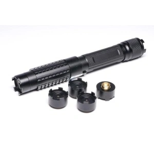 Laser pointer albastru 50000 mW cu acumulatori si 5 capete 3D - Img 2