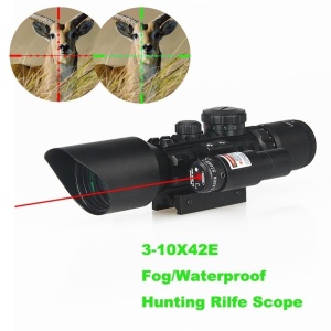 Luneta profesionala cu laser si reticul iluminat, M9 LS3-10x42E Rifle Scope - Img 4