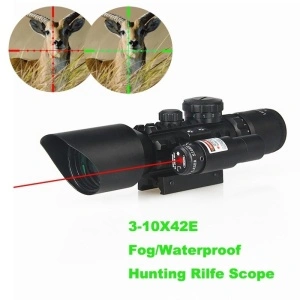Luneta profesionala cu laser si reticul iluminat, M9 LS3-10x42E Rifle Scope - Img 4