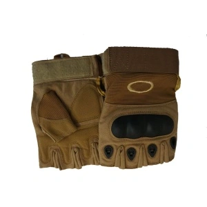 Manusi tactice cu protectie militara fara degete, OAKLEY Half Finger maro