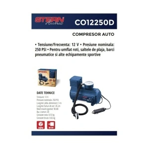 Mini compresor auto Stern Austria cu alimentare 12V si 250 PSI - Img 3