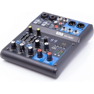 Mixer audio pasiv profesional WVNGR K-6 cu 4 canale si DSP 99 multi effect