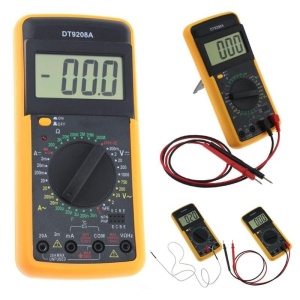 Multimetru digital DT9208A prevazut cu carcasa antisoc - Img 4