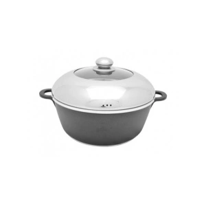 Oala cu capac din aluminiu turnat teflonat Dessini 20 cm - Img 3