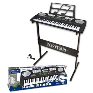 Orga electronica profesionala cu 54 de clape digitale Bontempi si suport metalic - Img 5