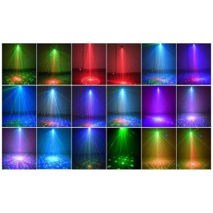 Proiector de lumini disco petrecere Laser RG cu lumina LED RGB - Img 3