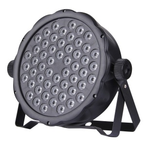 Proiector joc de lumini PAR 54 leduri RGB cu 8 jocuri de lumini Slim Disco - Img 1