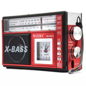 Radio MP3 portabil Waxiba XB-911BT-C 3 benzi cu Bluetooth si ceas