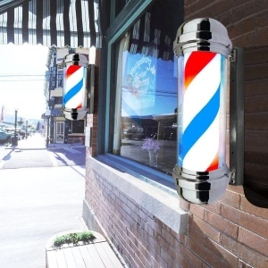 Reclama luminoasa Led pentru Frizeri si Barbieri, Barber Shop - Img 4