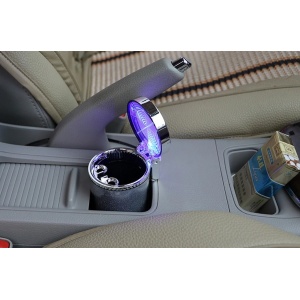 Scrumiera auto cu iluminare LED si capac inclus - Img 2
