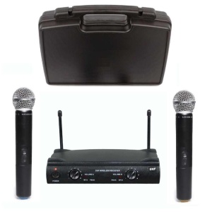 Set 2 microfoane wireless profesionale Shure UHF SM58 - Img 2