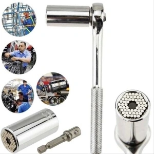 Set 3 piese cheie tubulara universala cu pini retractabili Gator Grip