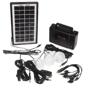 Sistem de Iluminat cu panou solar si 3 becuri LED, GDLITE GD-8006A - Img 4