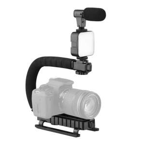 Suport profesional mobil pentru camera si telefon AY-49U cu microfon - Img 2
