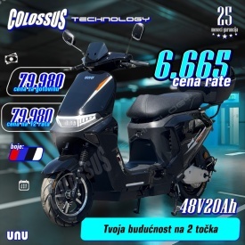COLOSSUS Električni bicikl crni UNU - Img 3