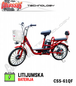 COLOSSUS E-SKUTER & BIKE crveni CSS-61Q F