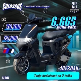 COLOSSUS E-SKUTER & BIKE crni UNU - Img 2