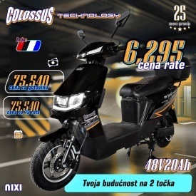 COLOSSUS Električni bicikl crni NIXI - Img 3