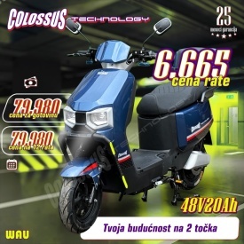 COLOSSUS Električni bicikl plavi WAU - Img 2