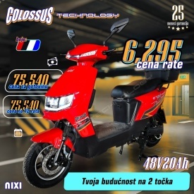 COLOSSUS Električni bicikl crveni NIXI - Img 3