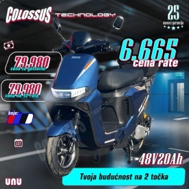 COLOSSUS Električni bicikl plavi UNU - Img 3