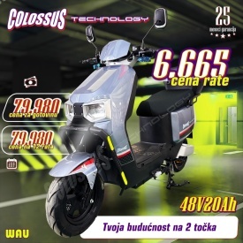 COLOSSUS Električni bicikl srebrni WAU - Img 2