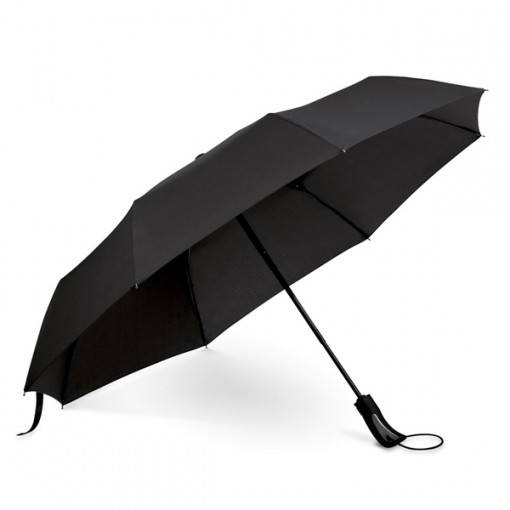 Автоматичен чадър сгъваем в калъф CAMPANELA Черен | Beecollection.bg