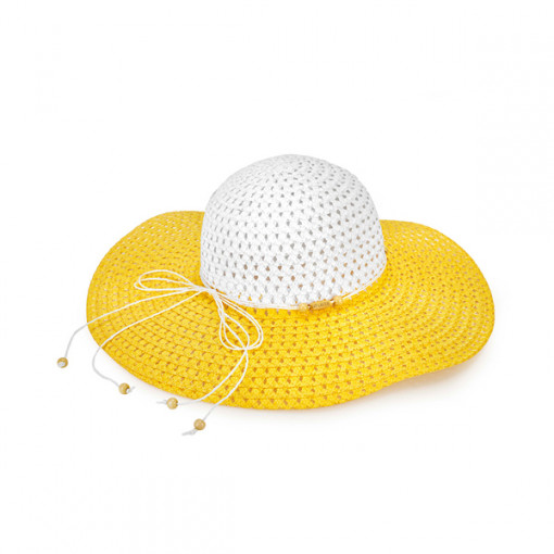 Луксозна плажна шапка с периферия Guy Laroche Двуцветна - Img 1