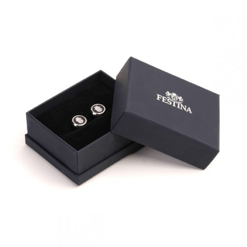 Луксозни копчета за ръкавели Festina Chronobike Black & Silver