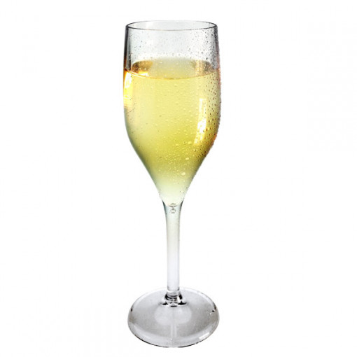 Чаша за шампанско 150мл Сертифициран материал SAN FLUTE Прозрачна