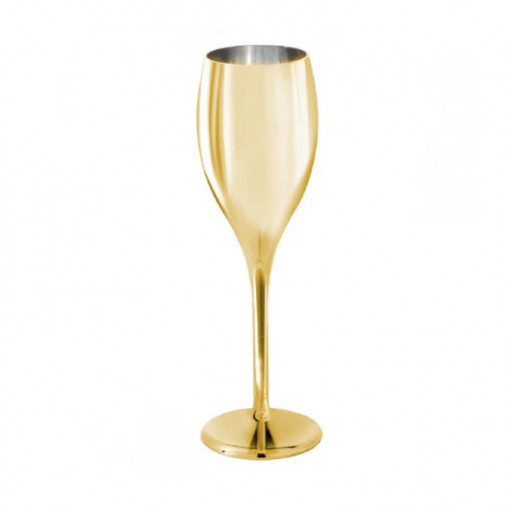 Чаша за Шампанско 150мл Flute Shine Gold