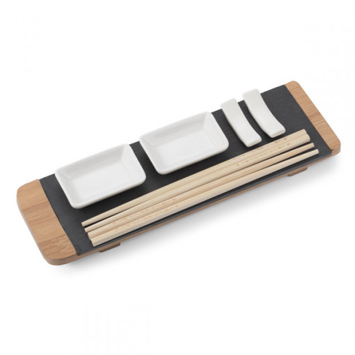 Комплект за суши с бамбукова подложка