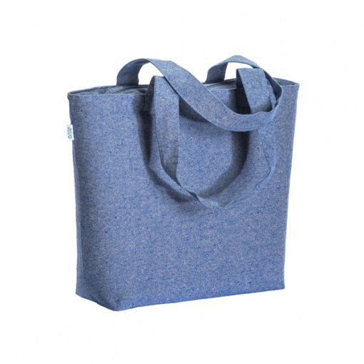 Рециклирана памучна чанта за плаж Alessandria 280 гр Light Blue