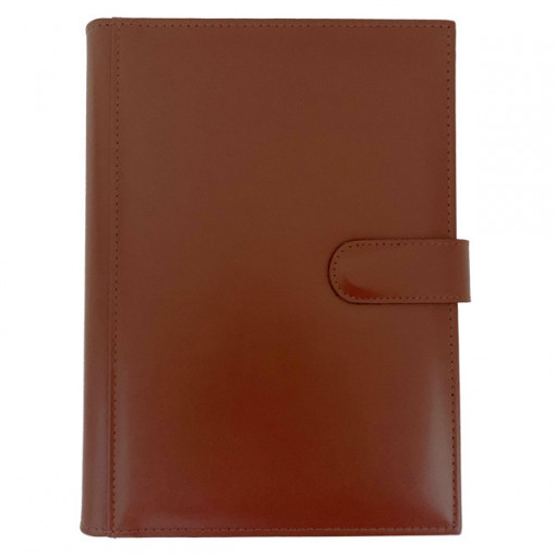 Тефтер Календар-бележник 2026 Естествена Кожа B5 Bodrum Кафяв