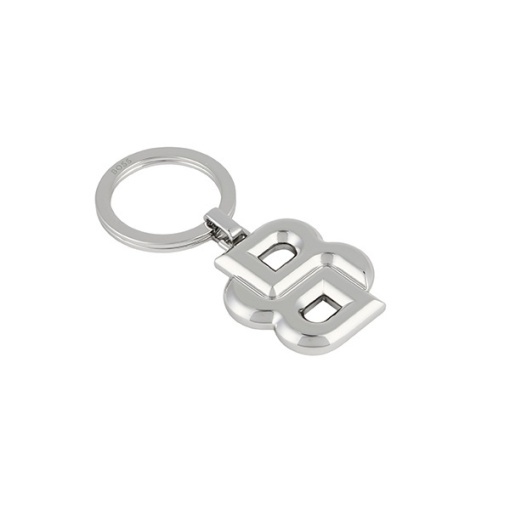 Метален ключодържател Hugo Boss Double B Shiny Chrome