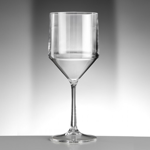 Чаша за Вино 450мл Сертифициран материал SAN Premium Прозрачна
