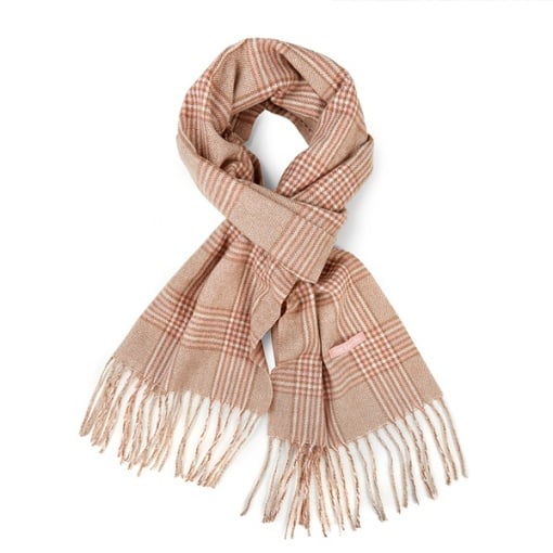 Шал с ресни Cashmere touch Guy Laroche Pink