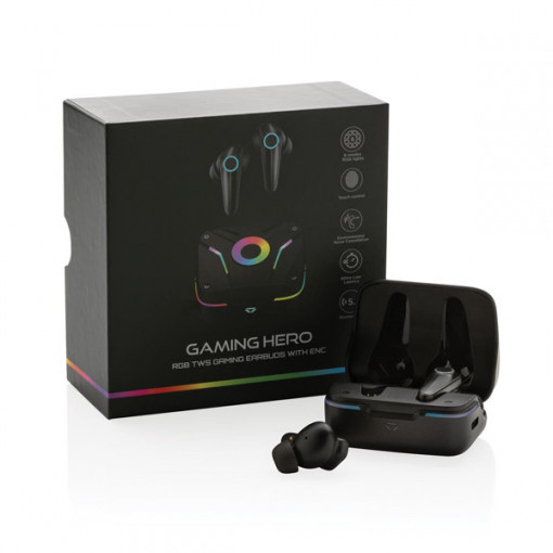 Безжични гейминг слушалки за игри с ENC – GAMING HERO - RGB