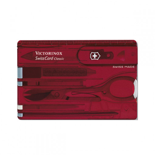 Мултиинструмент SwissCard Quattro Victorinox Classic Червен